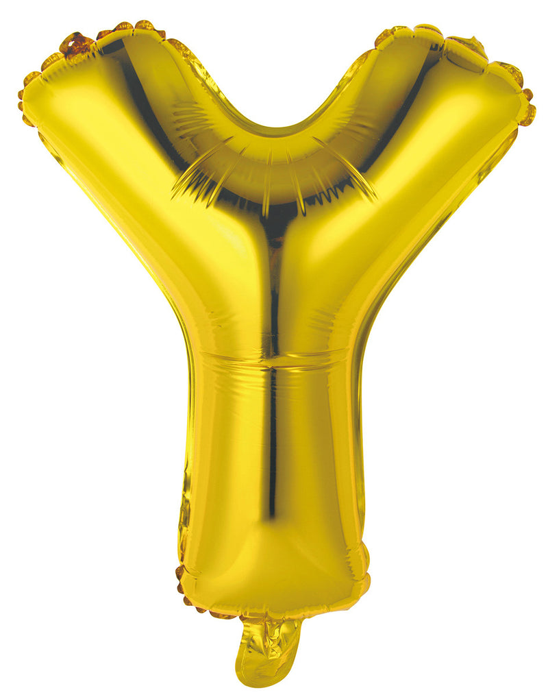 Gold Letter Y Foil Balloon 35cm - Air Fill Only – The Party Superstore