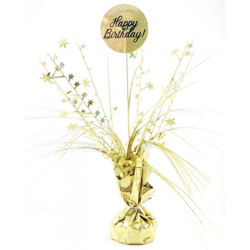 Sparkling Celebration 50th Birthday Foil Spray Centerpiece