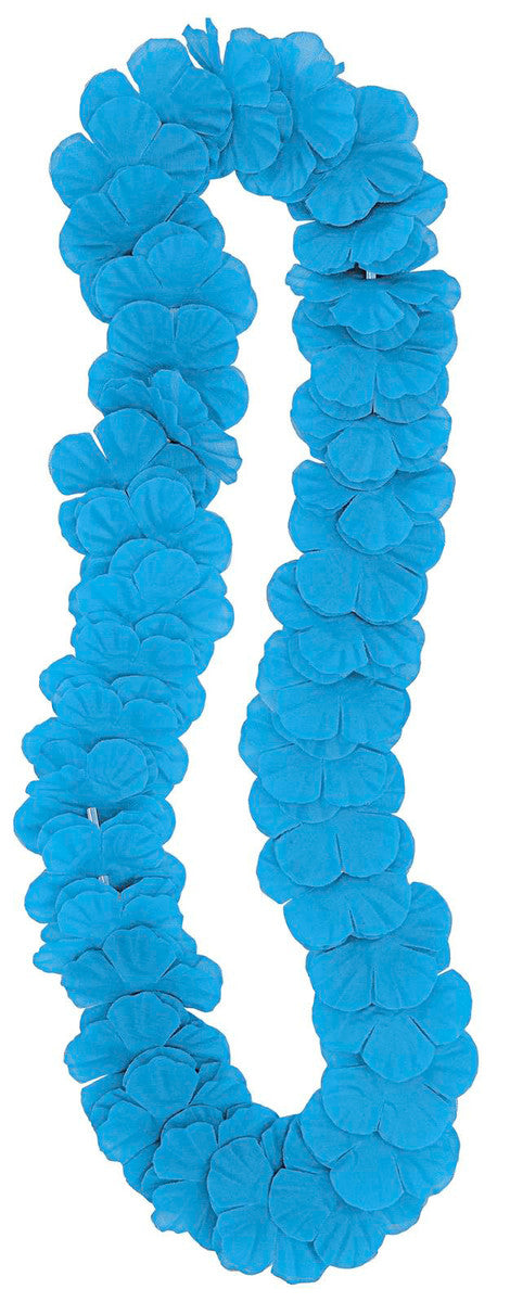 Luau Flower Lei - Teal Blue – The Party Superstore