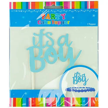 It's A Boy Party Cake Topper