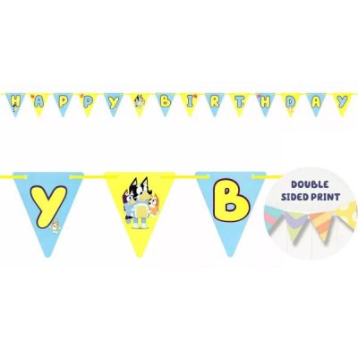 Bluey Bunting Paper Banner