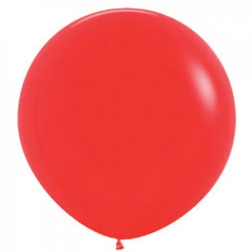 3ft Round Fashion Red Sempertex  Latex Balloon UNINFLATED