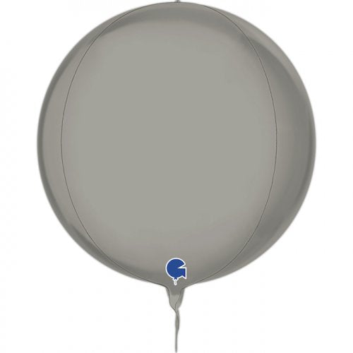 Globe 4D Platinum Pure Foil Orbz Balloon UNINFLATED