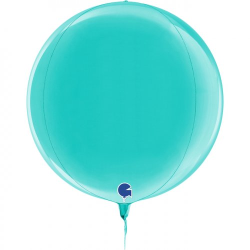 Globe 4D Tiffany Foil Orbz Balloon UNINFLATED