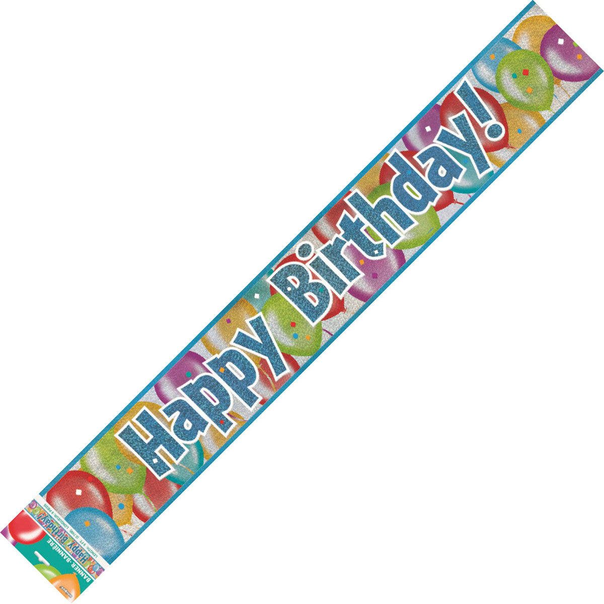 Happy Birthday Prismatic Foil Banner – The Party Superstore