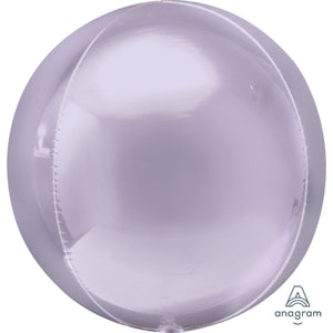 Pastel Lilac Foil Orbz Balloon UNINFLATED