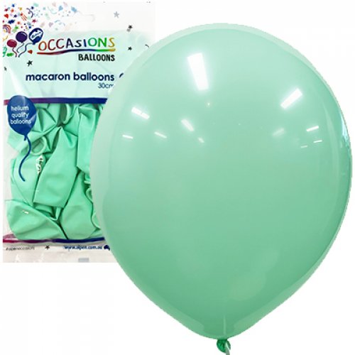 30cm Macaron Light Green Balloons - Pack of 25