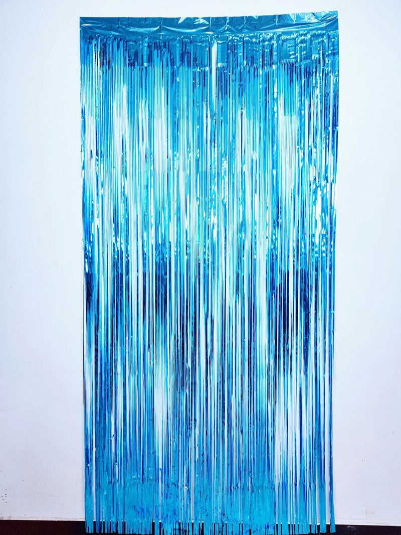 Blue Foil Curtain - Artwrap – The Party Superstore