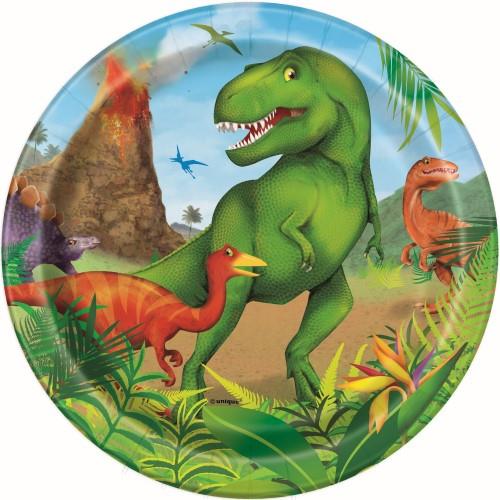 Dinosaur Paper Lunch Plates - Pack of 8