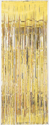 Fringe Door Curtain - Gold