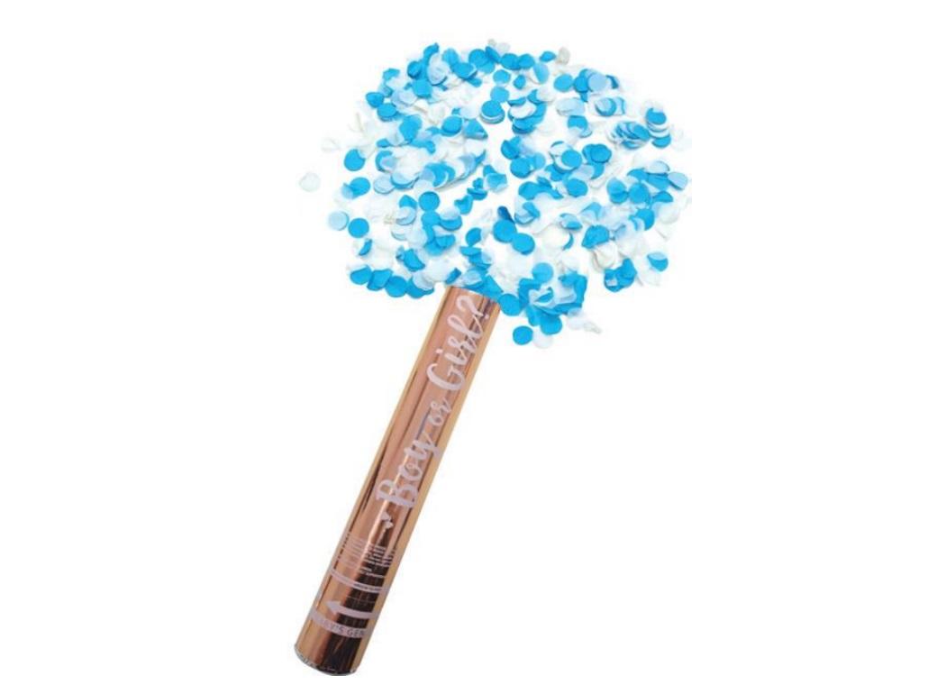 Gender Reveal Cannon Party Popper 30cm - (Blue/ Pink) Confetti Kit