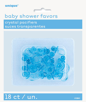 Pacifiers Crystal Blue Party Favors