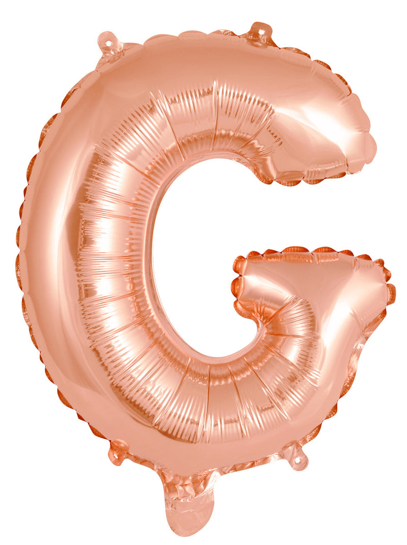 Rose Gold Letter G Foil Balloon 35cm - Air Fill Only – The Party Superstore